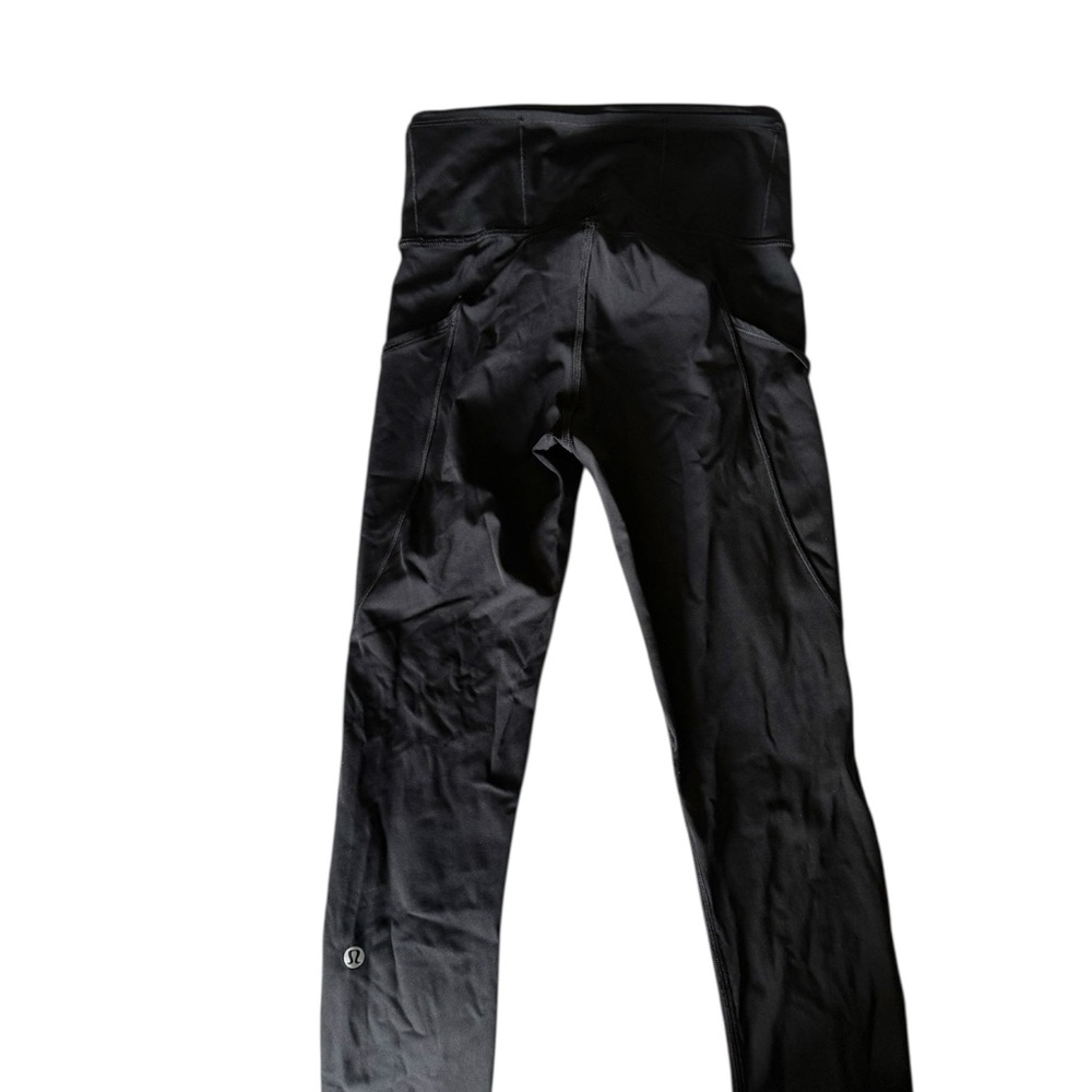 lululemon cropped Black Leggings size 0
